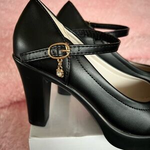 Elegant Black Mary Jane Heels